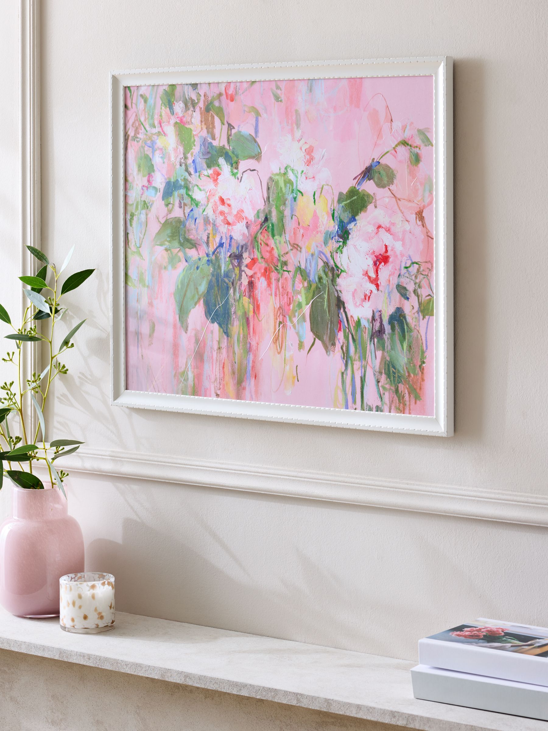 Wild Rose Floral By Sonal Nathwani Wall Art