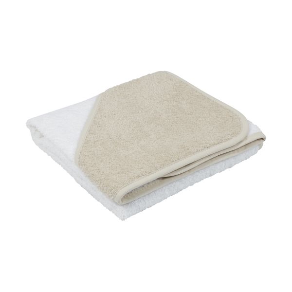 Babypark Badcape Wit / Beige