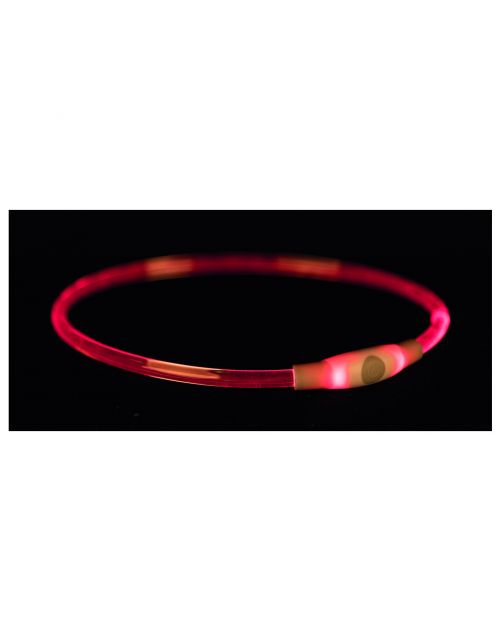 Trixie Usb Flash Lichtgevende Band - Hondenveiligheidslampje - 65 cm Multi-Color L-Xl