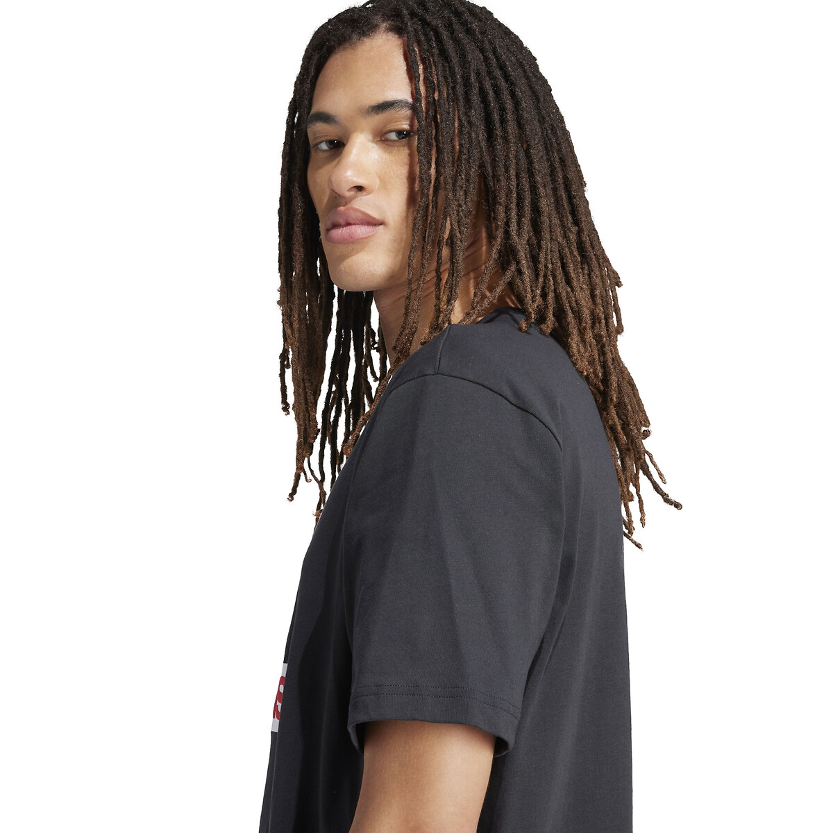 ADIDAS ROUPAS ESPORTIVAS<br>Camiseta de manga curta com logotipo em relevo