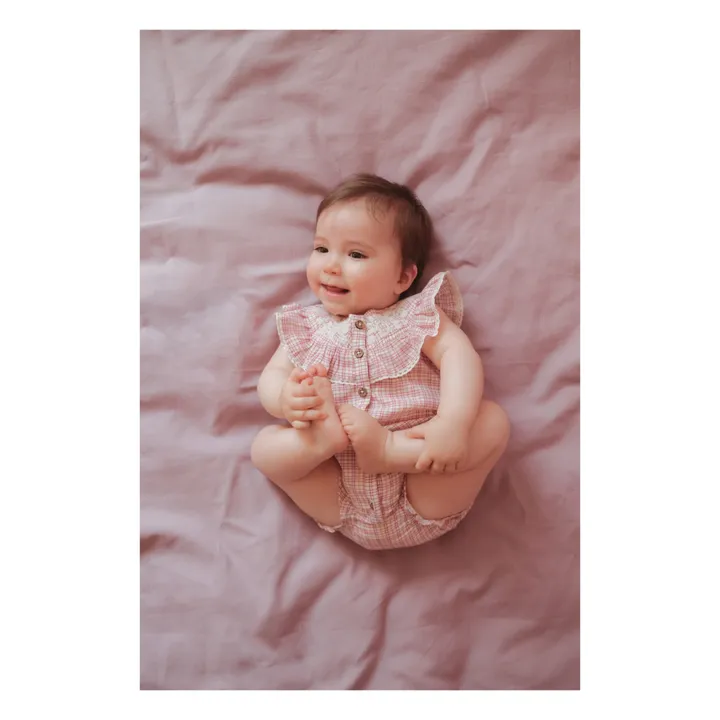 Louise Misha Barboteuse Jade Carreaux | Rose