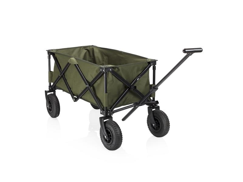 Campart Leiterwagen Faltbarer Trolley mit Luftreifen Bollerwagen mit Luftreifen