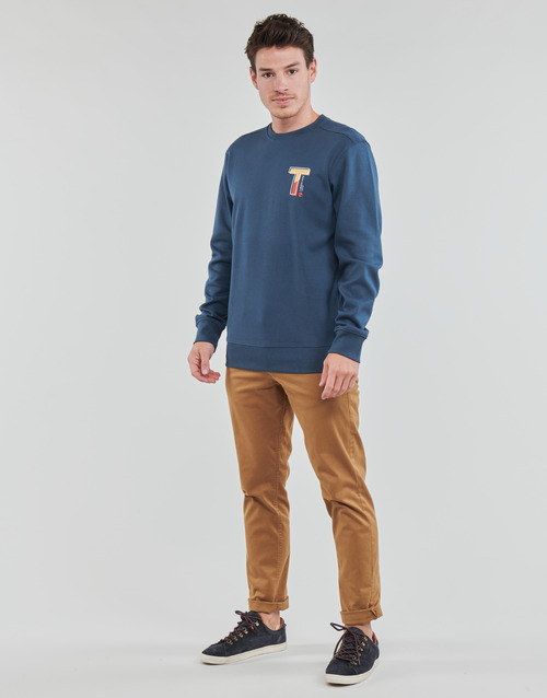 Timberland - LEFT CHEST GRAPHIC INTERLOCK - Bleu