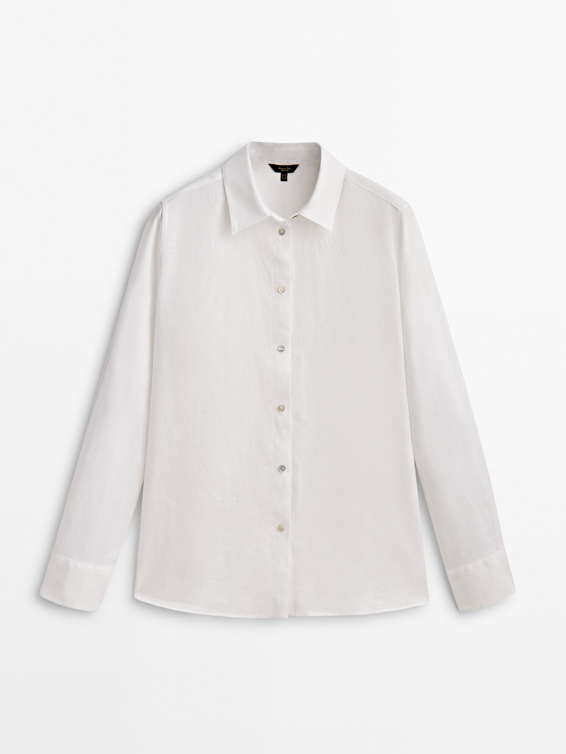 Camisa 100% linho - BRANCA