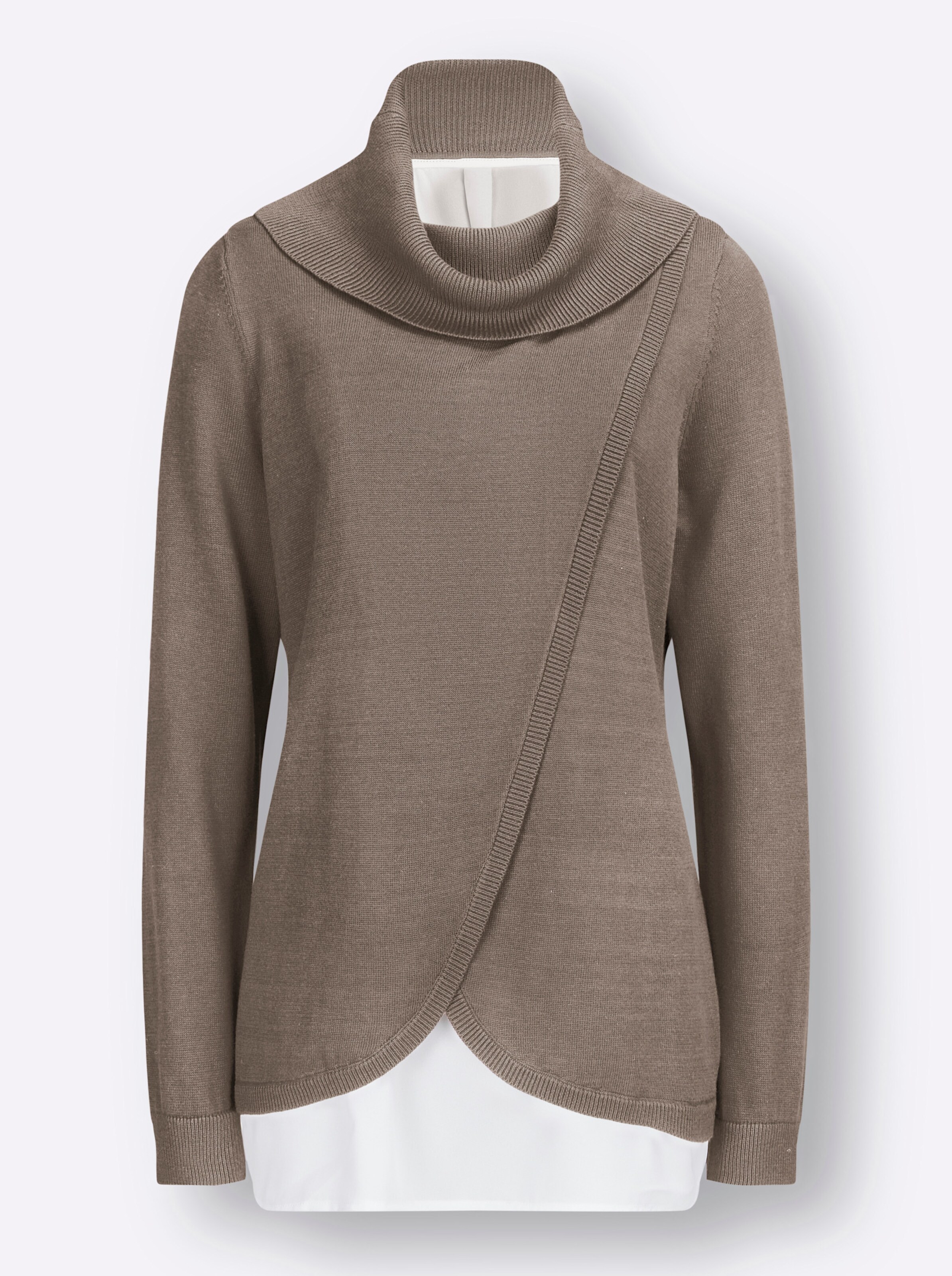 Pullover in taupe