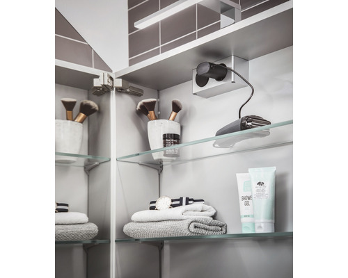 LED spiegelkast mee AP 100 cm 2-deurs