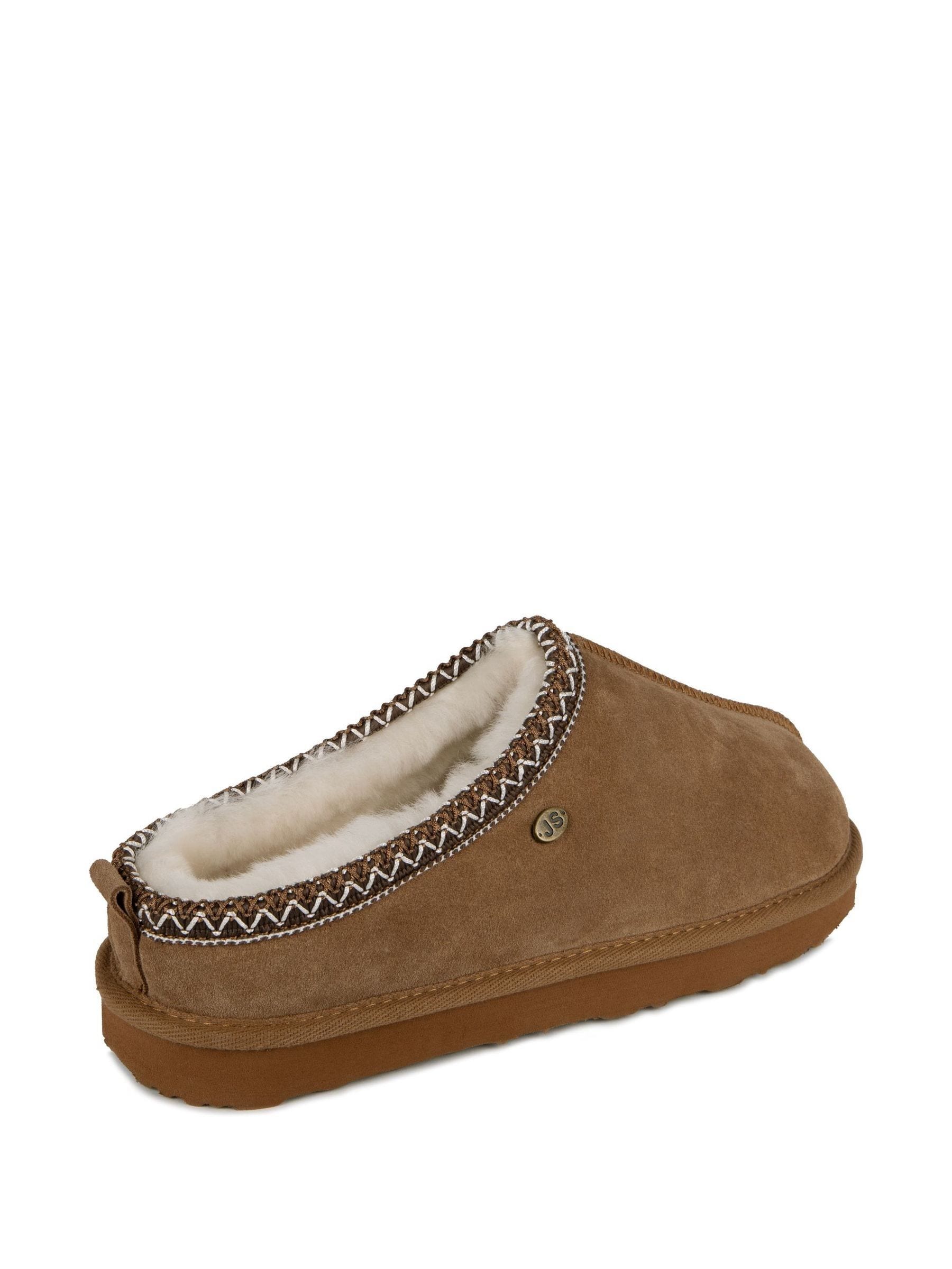 Lichtbruin - Just Sheepskin Heren Miles Pantoffels
