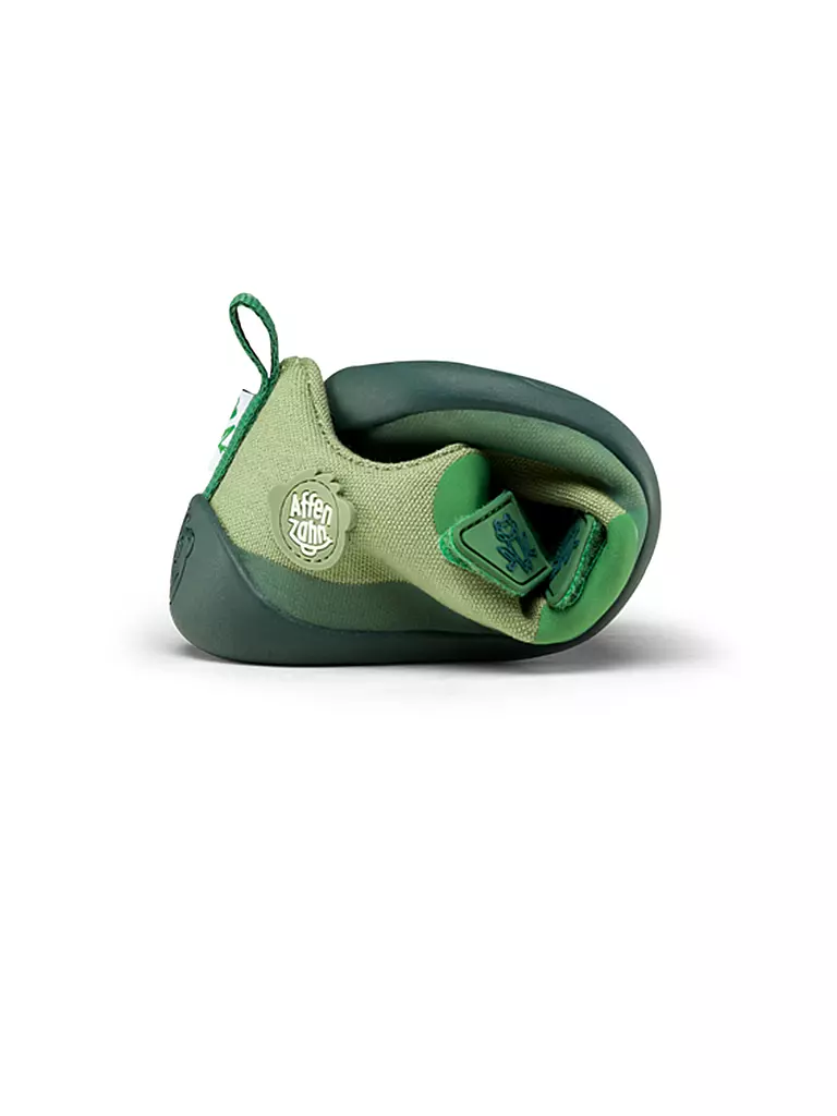 AFFENZAHN Kinder Sneaker Barfußschuh  COTTON LUCKY Frosch grün