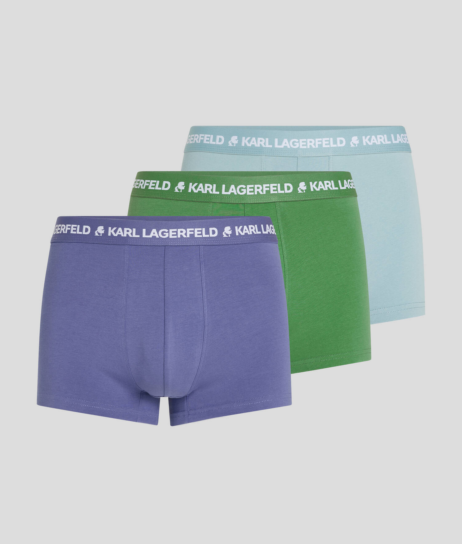 CALEÇONS MULTICOLORES AVEC LOGO KARL - LOT DE 3