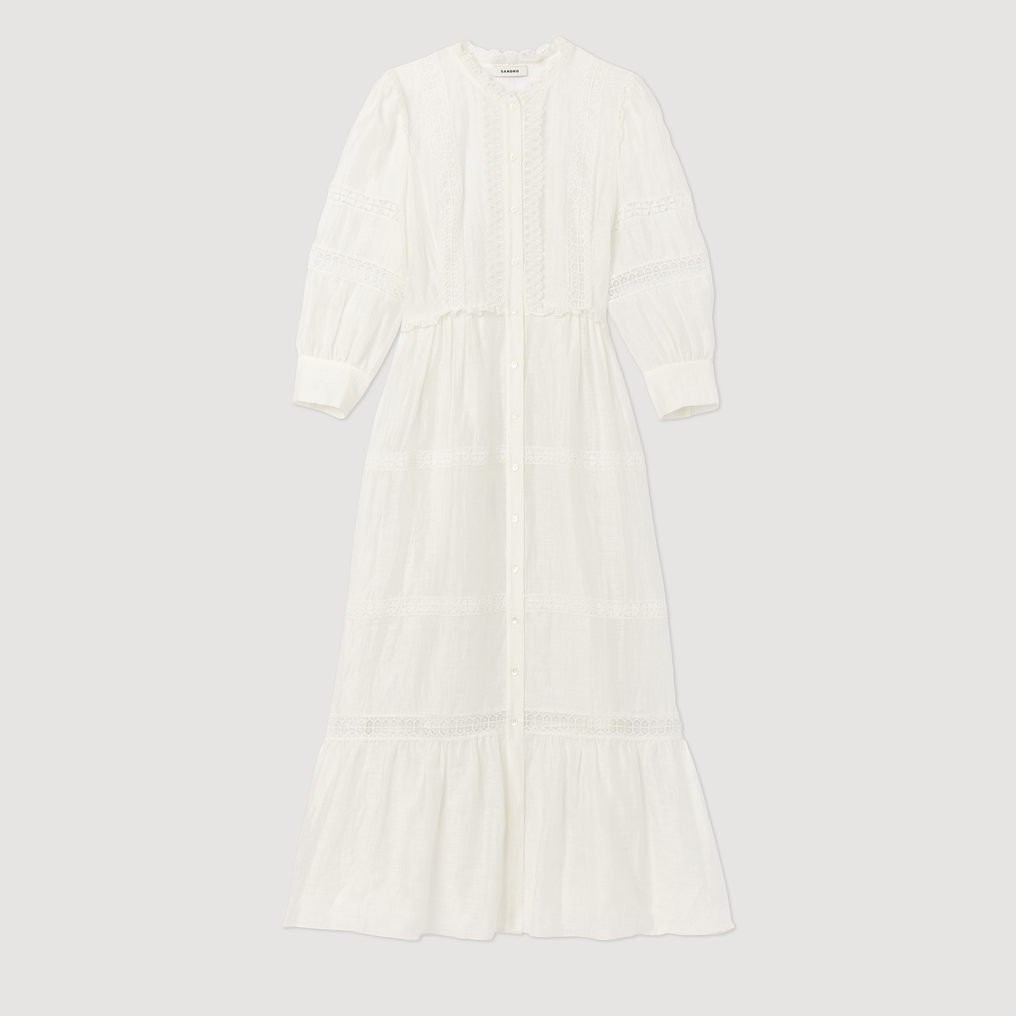 Robe longue dentelle