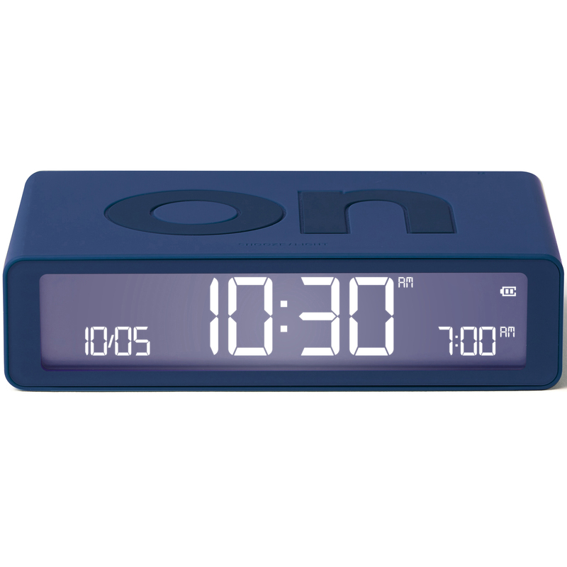 Lexon Digitalwecker Flip Classic, dunkelblau