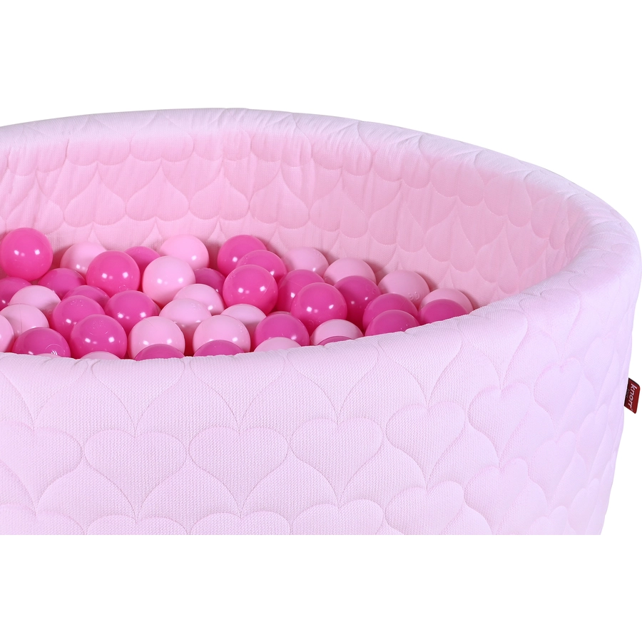 knorr toys® Bällebad soft Cosy heart rose mit 300 Bällen, pink