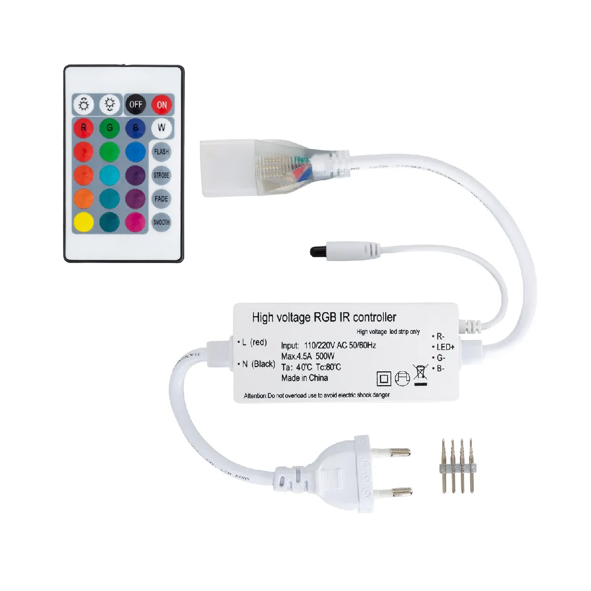 Ledkia Gaine Néon LED Flexible Dim. 60LED/m 220V RGB 1 m