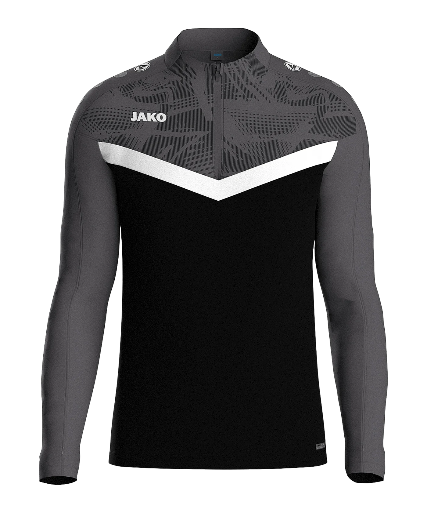 JAKO Iconic HalfZip Sweatshirt Schwarz F801