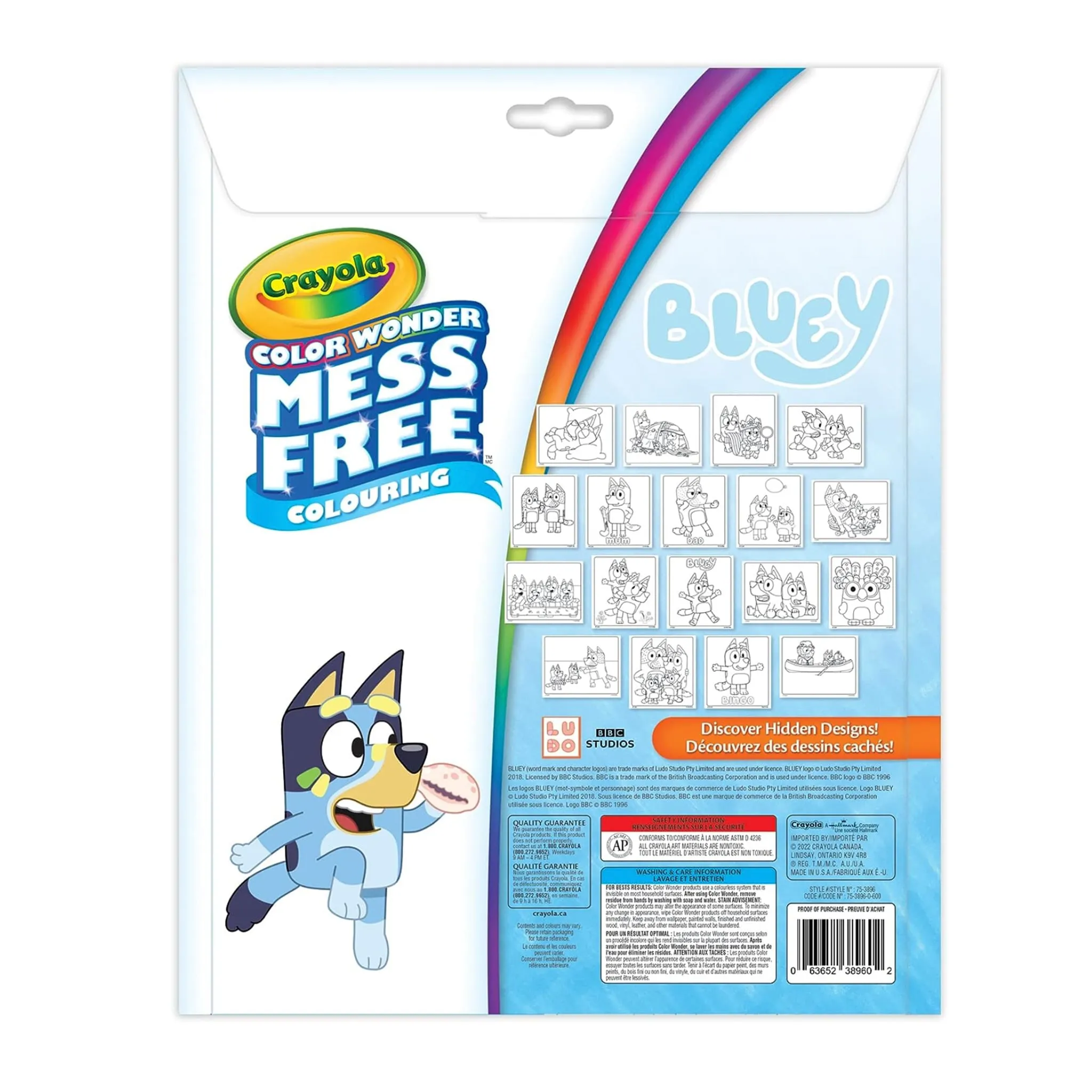Bluey Ensemble de Coloriage Color Wonder - Bluey