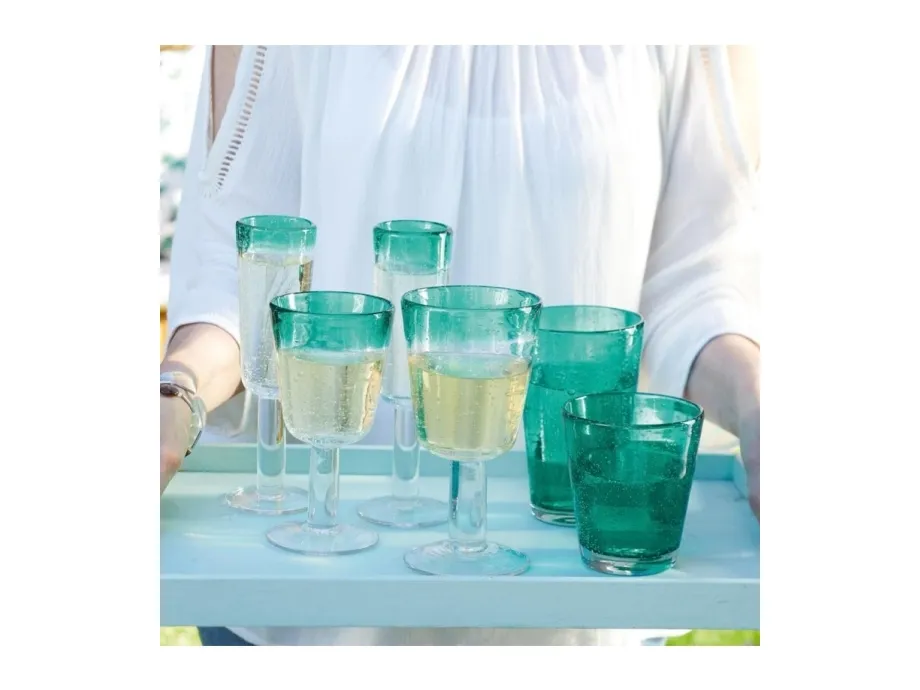 LEONARDO 034752, Champagne fløjte, 150 ml, Glas, Grøn, Transparent, 196 mm, 63 mm