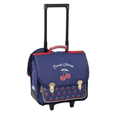 Cartable à roulettes Cherry 38 cm - 2 compartiments - Viquel