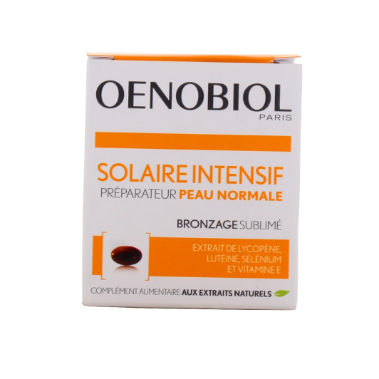 Oenobiol Solaire Intensif Peau normale : complément pour bronzage