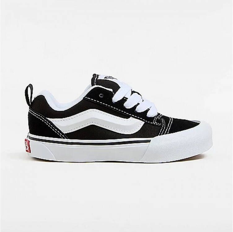 Vans Knu Skool Peuterschoenen Zwart Leer
