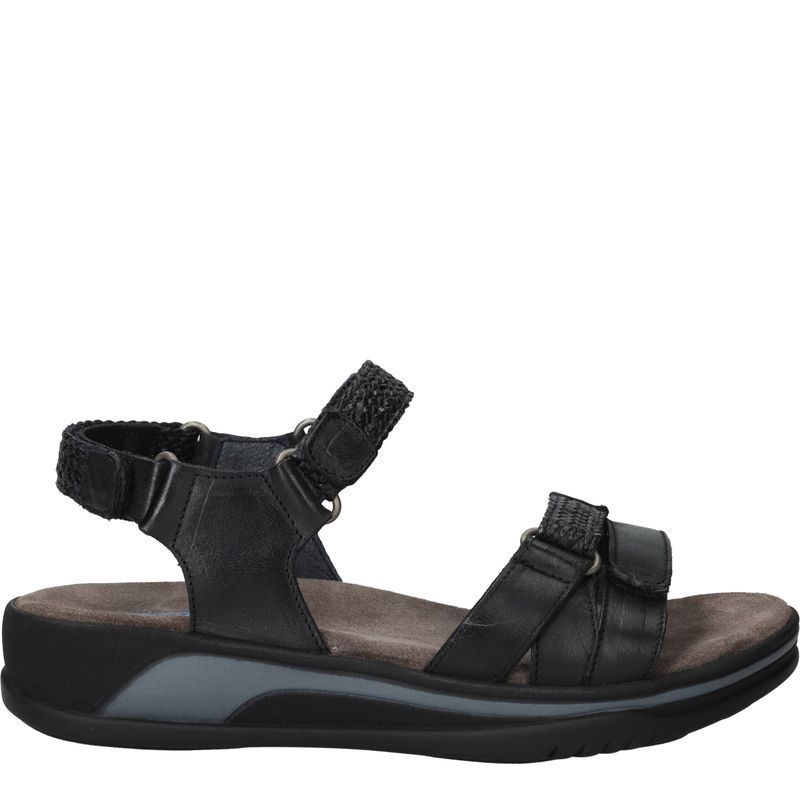 Wolky Acula Softy Wax Sandalen Zwart Dames