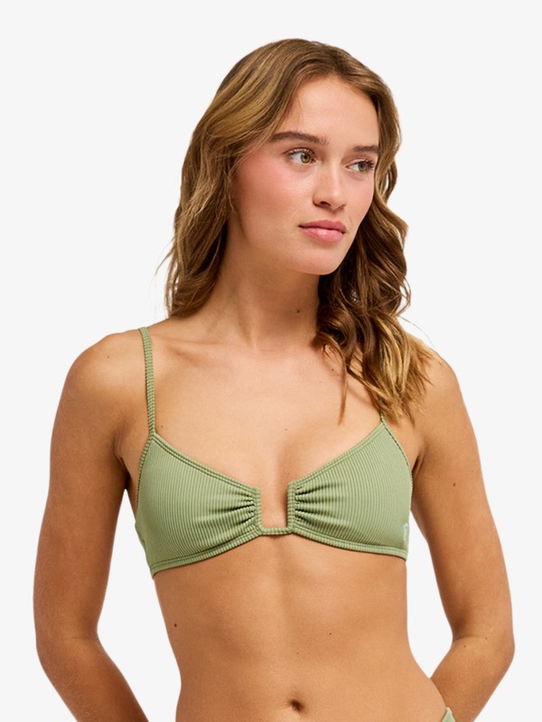 Roxy Love Bralette Haut de bikini bralette Vert Femme