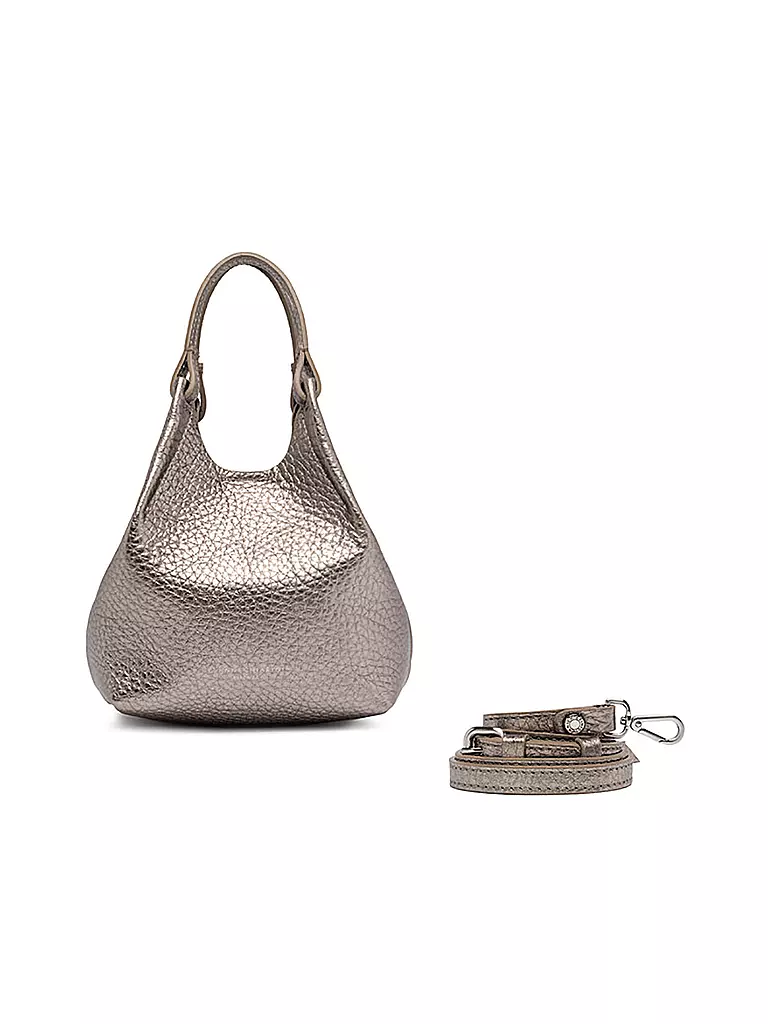 GIANNI CHIARINI Ledertasche - Hobo Bag DUA Small silber