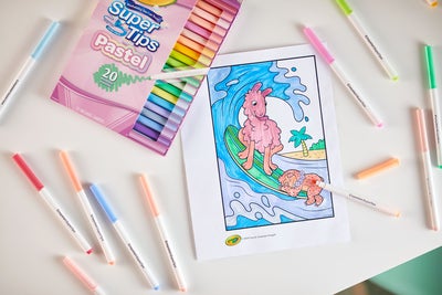 Crayola Super Tips Fiberpenner Pastell 20-Pakk