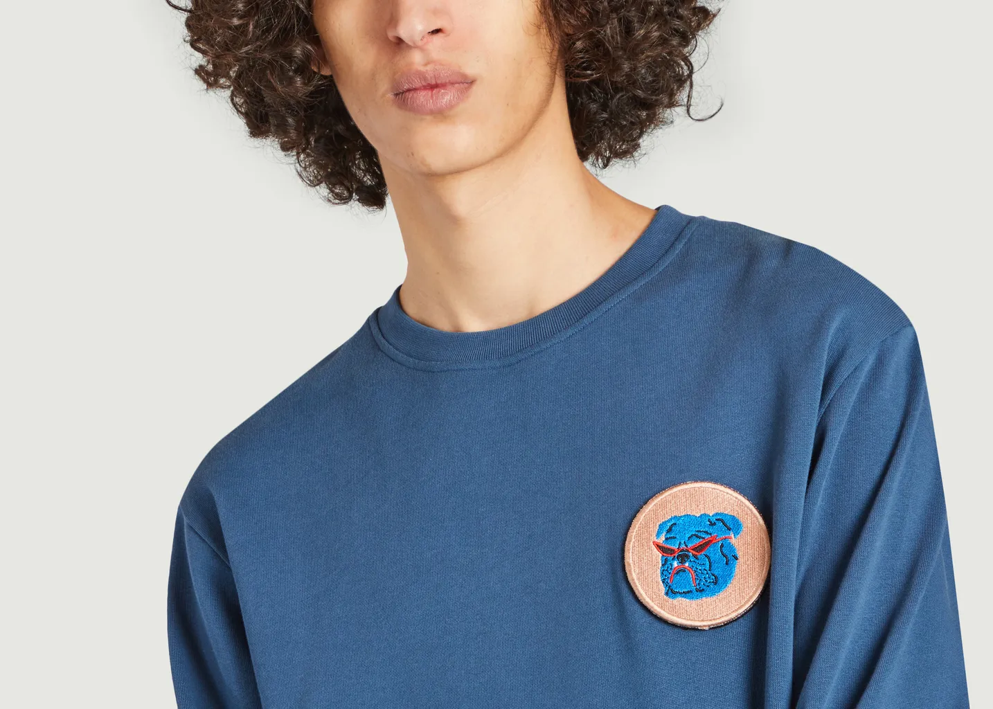 Sweatshirt Scratchy avec lots de 3 patchs brodés à scratcher Olow