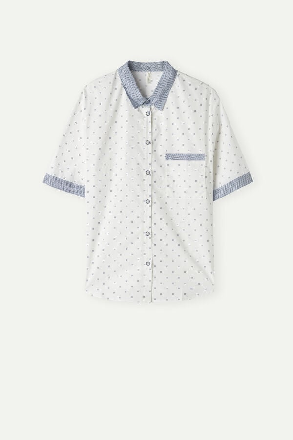 Camisa de manga curta Santorini View