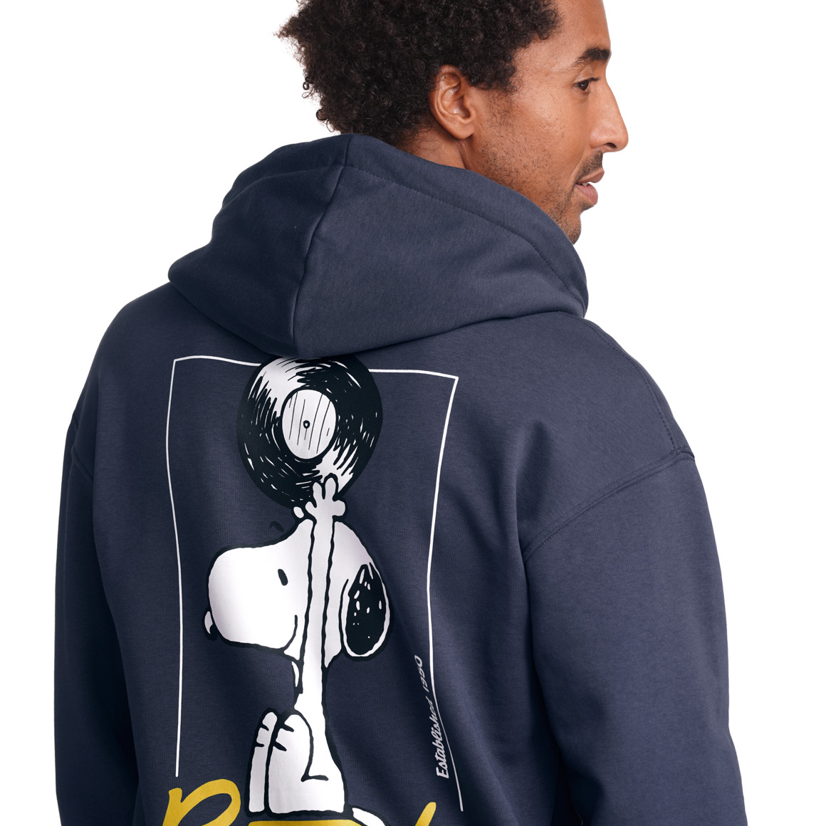 Jonas Nielsen Peanuts Hoodie mit Rücken-Print dunkelblau