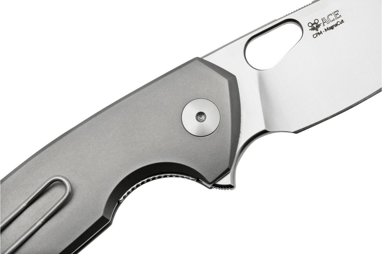 GiantMouse ACE Tribeca TRI-TI Satin Magnacut, Titanium, zakmes