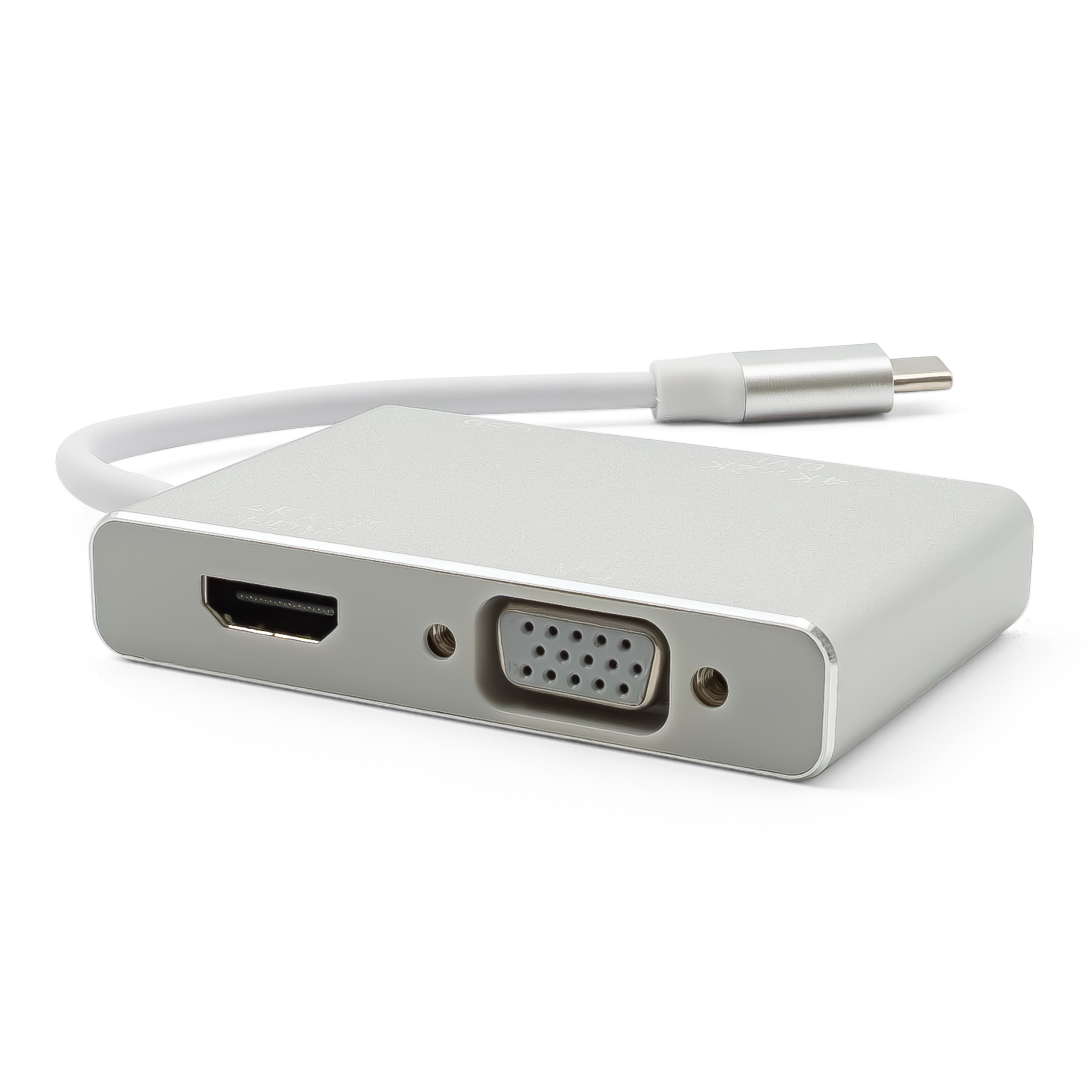 USB C auf VGA / HDMI / DVI / USB Apple MacBook Pro (ab 2016) / MacBook Air (2018) - Silber