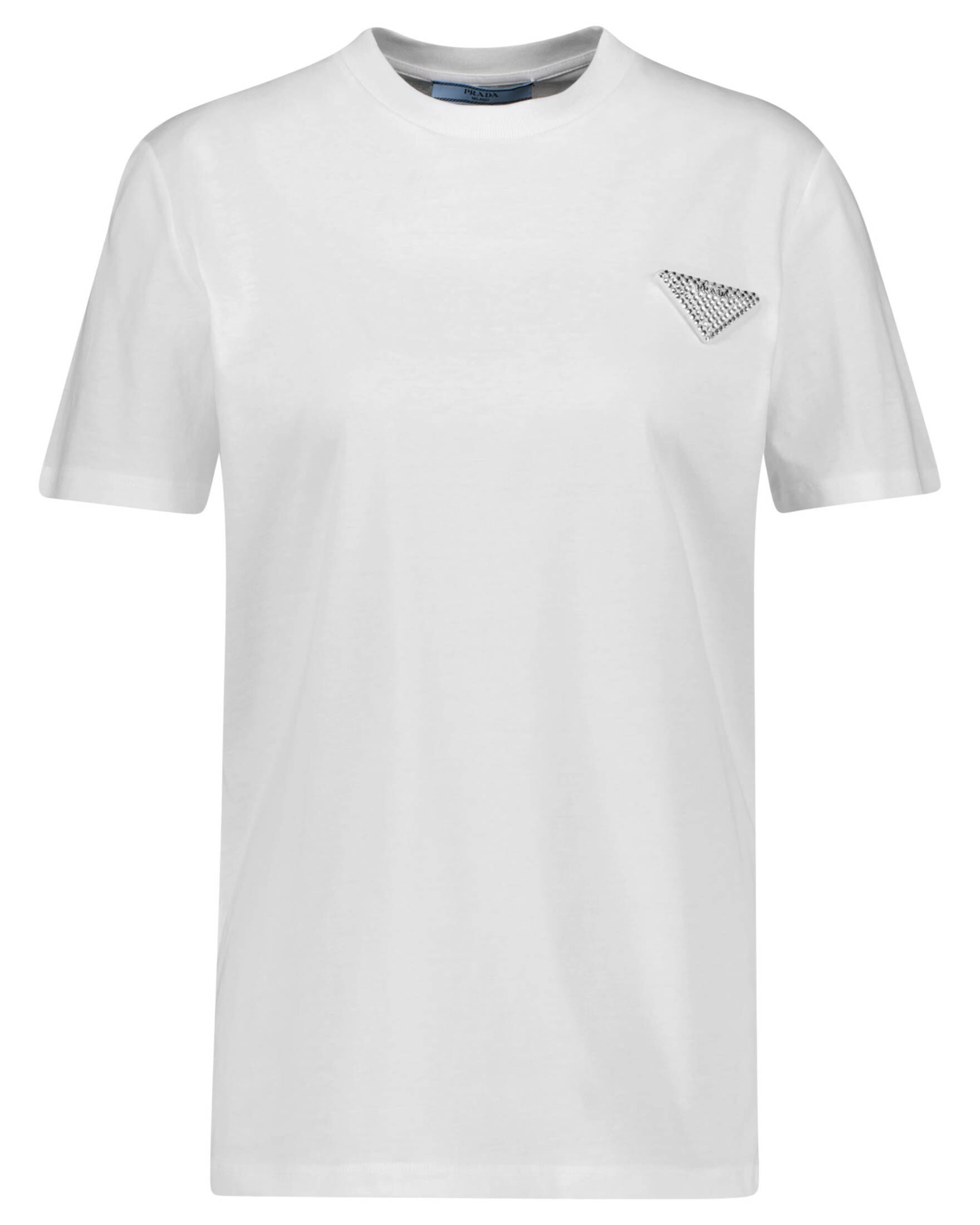 Prada| Damen T-Shirt aus Baumwoll-Jersey