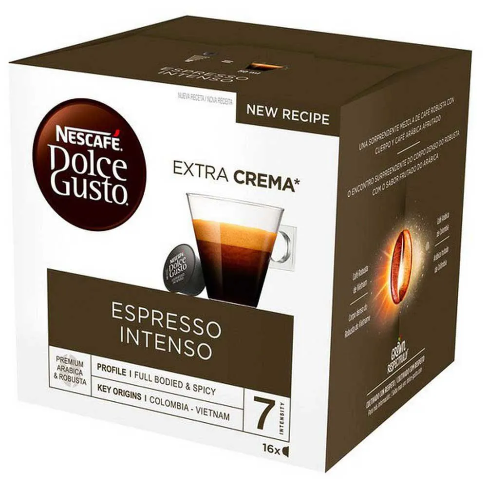 Dolce Gusto Espresso Intenso Café Cápsulas 16 unidades