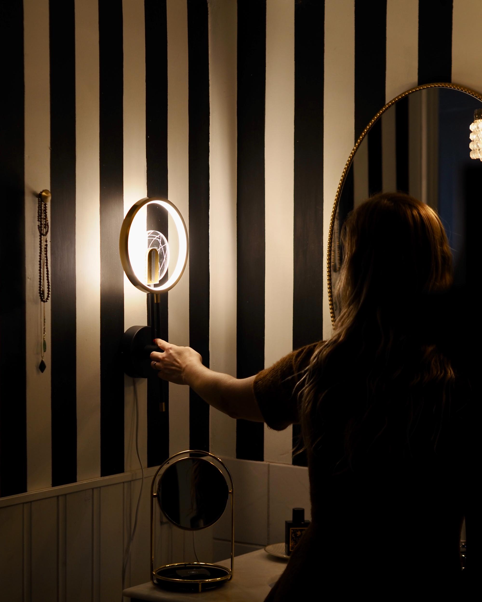 LED wandlamp SAMBRE Metaal Goud Zwart