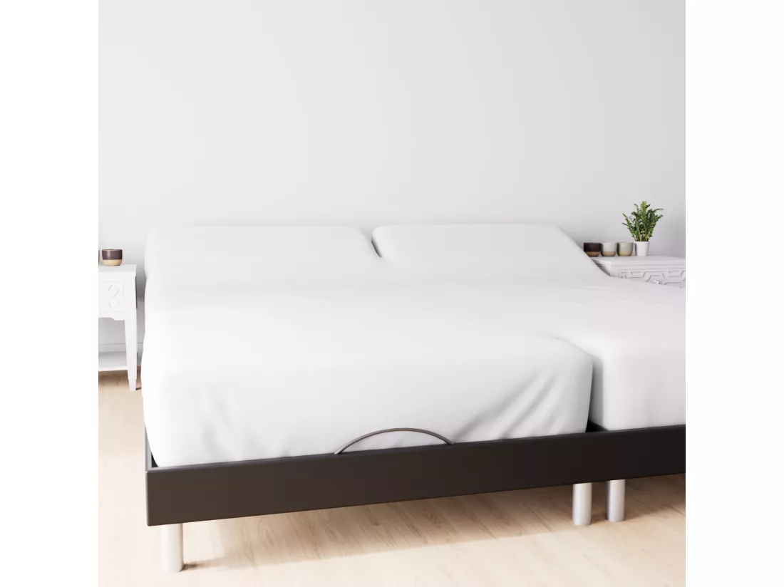 Protège matelas 90x200 cm en coton MOLLETON forme drap housse, par Soleil d'ocre