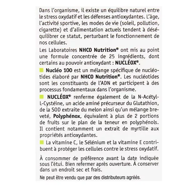 NHCO Nucleox Premium Antioxidante 42 cápsulas