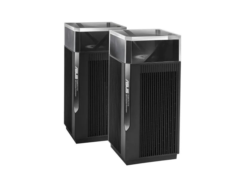 ASUS ZenWiFi Pro XT12 - Wi-Fi-system - (2 routere) - op til 6000 sq.ft - mesh 1GbE, 2.5GbE - Wi-Fi 6 - Tri-Band