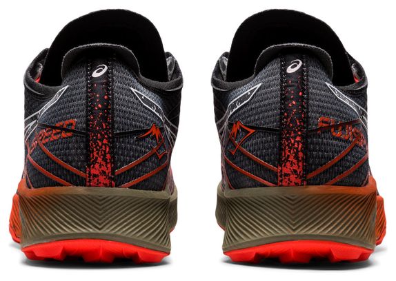Chaussures Running Asics FujiSpeed Noir Orange