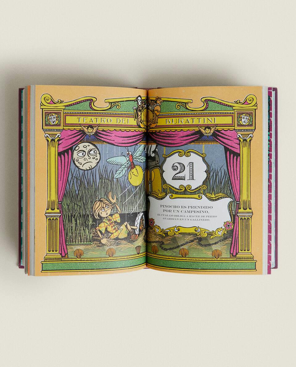 O livro “As Aventuras de Pinóquio”