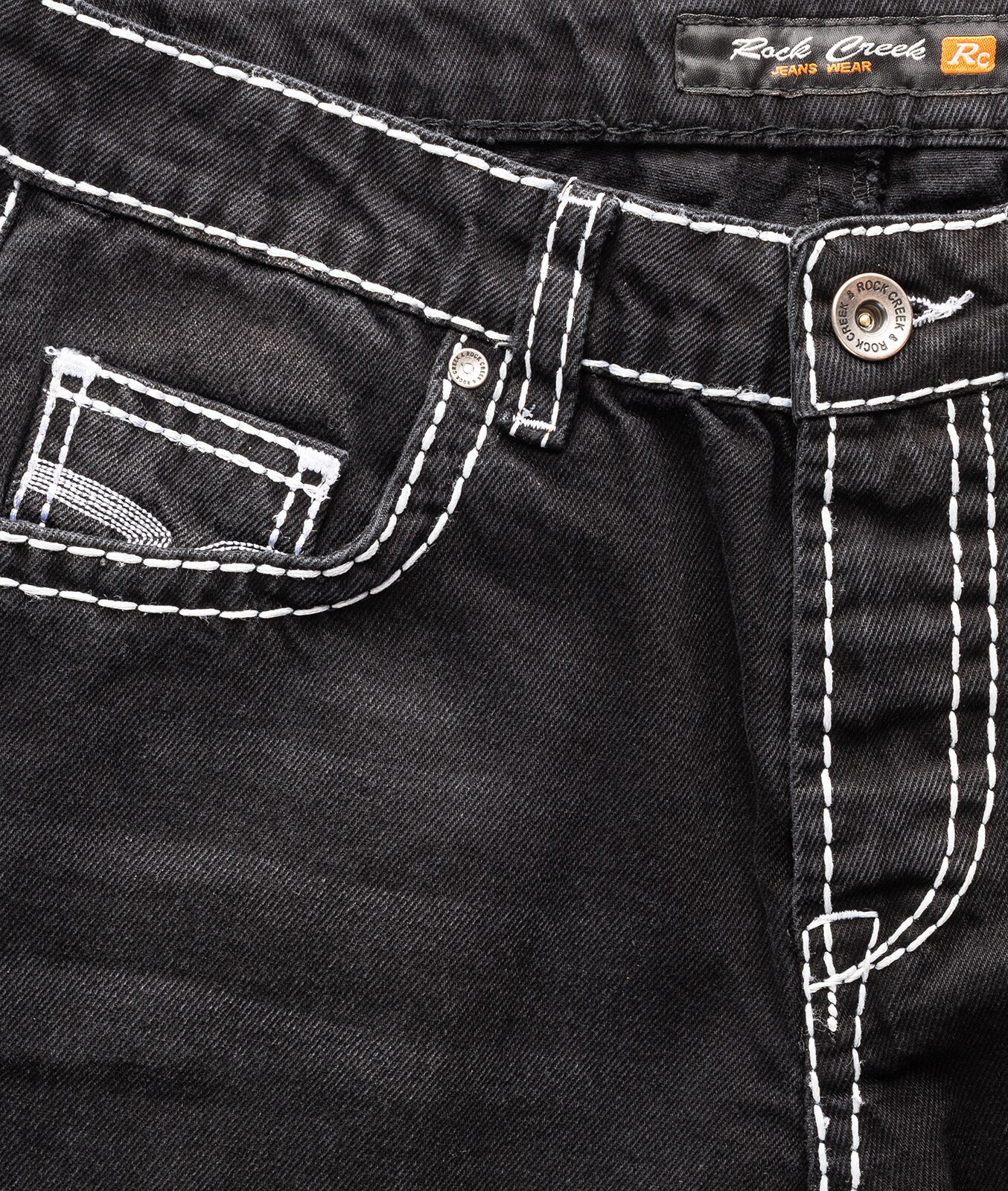 Rock Creek Shorts Jeansshorts dicke Naht Regular Fit