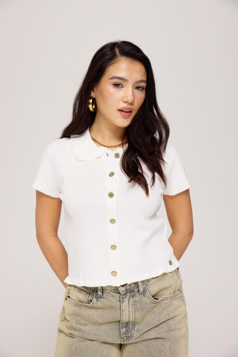 Harper & Yve ecru dames vest