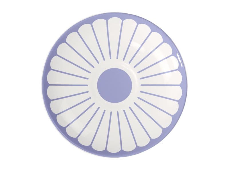Villeroy & Boch Espressountertasse Fleur 6 Stück, Blau Untertasse aus hochwertigem Porzellan