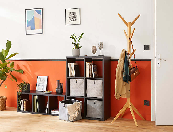 Étagère modulable 3 cubes GoodHome Mixxit noir