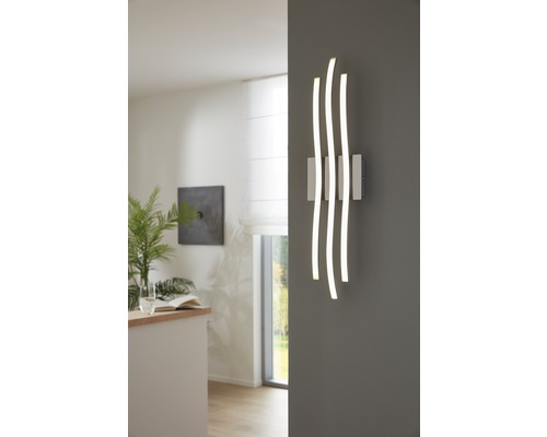 LED plafondlamp 26W 2400 lm 3000 KL 65 cm Roncade chroom/wit