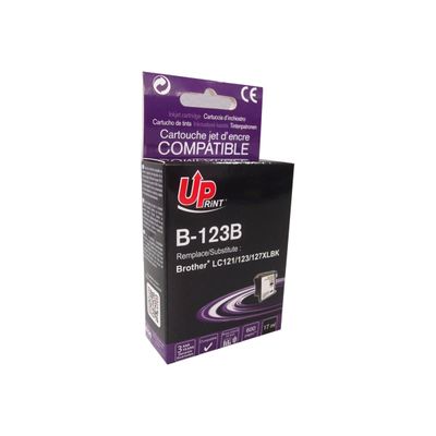 Cartouche compatible Brother LC121/LC123/LC127 - noir - Uprint