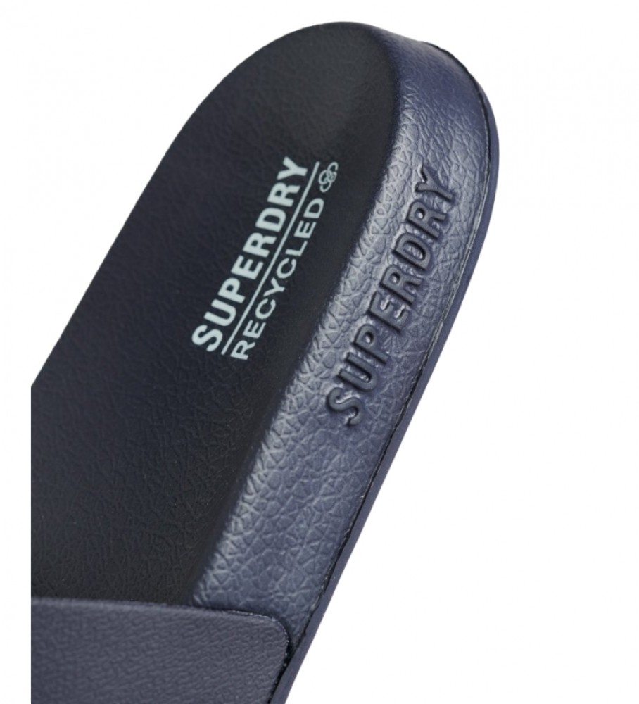 Chinelo de piscina Superdry Code Navy Logo