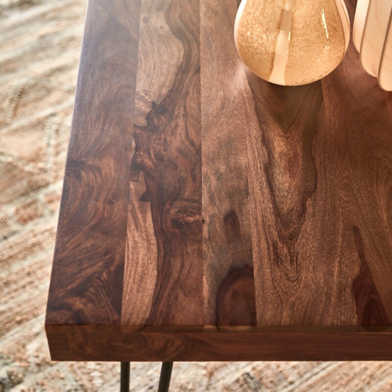 Table Helga en palissandre L 210 x P 75 cm, 6 à personnes