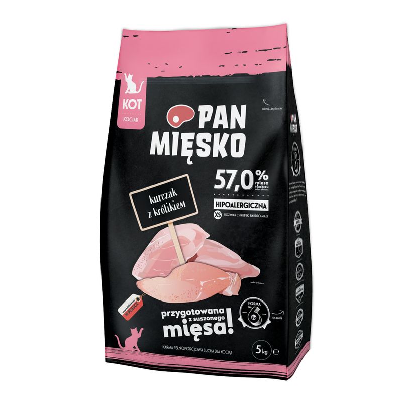 Pan Mięsko Kitten XS poulet, lapin pour chaton