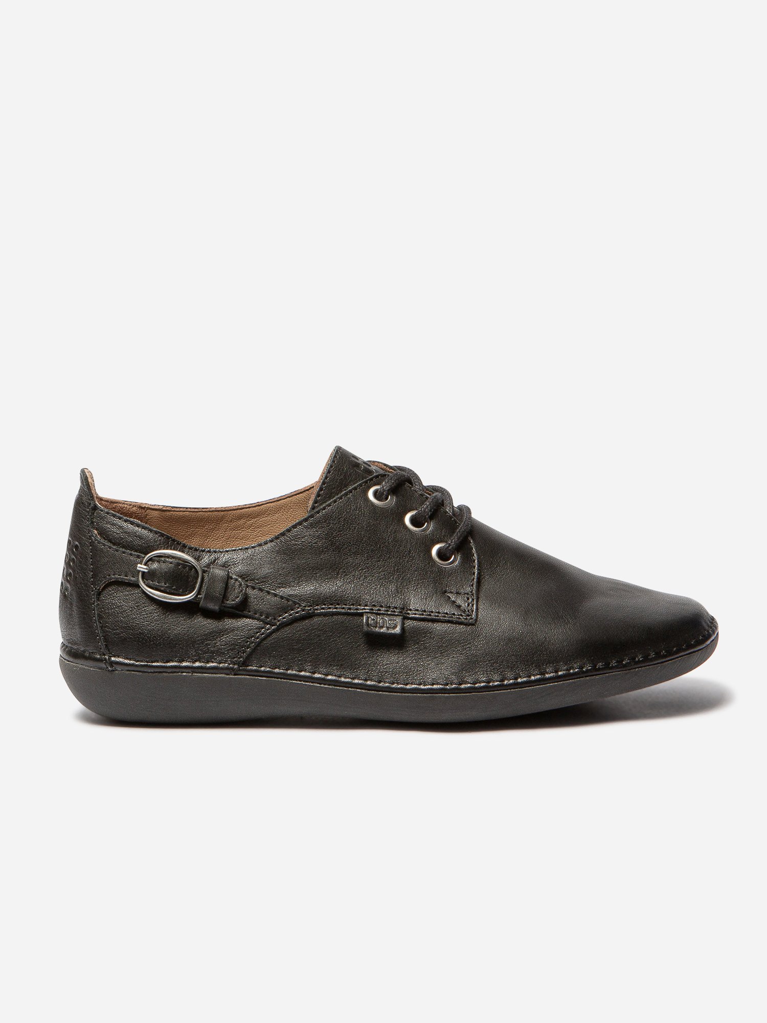 Derbies Femme Cuir Italien Noir